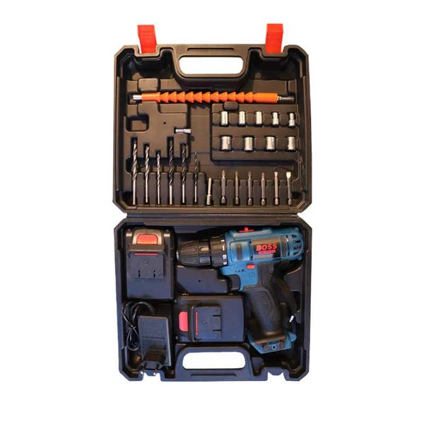 مجموعه 27 عددی دریل پیچ گوشتی چکشی شارژی باس مدل 27PC24V مجموعه 27 عددی دریل پیچ گوشتی چکشی شارژی باس مدل 27PC24V