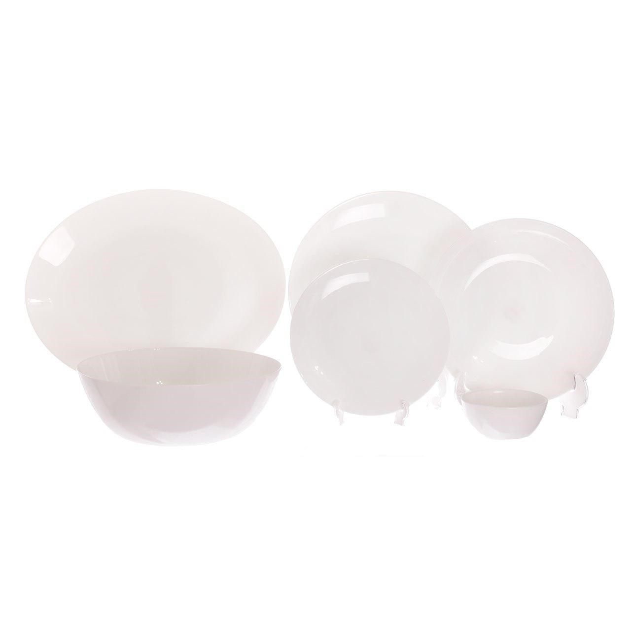 سرویس غذاخوری 26 پارچه فرانسوا مدل Simple White سرویس غذاخوری 26 پارچه فرانسوا مدل Simple White