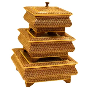 شکلات خوری خاتم  مدل 357387 مجموعه سه عددی جعفری جبلی