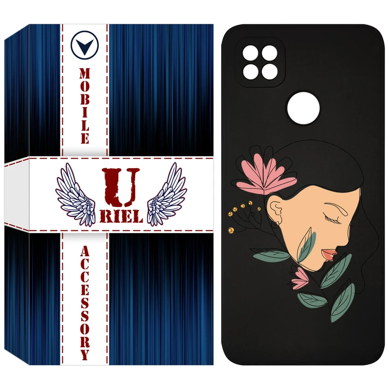 کاور یوریل قاب مدل KSH کد 53 طرح صورت زن مناسب برای گوشی موبایل شیائومی Redmi 9C / Redmi 10A