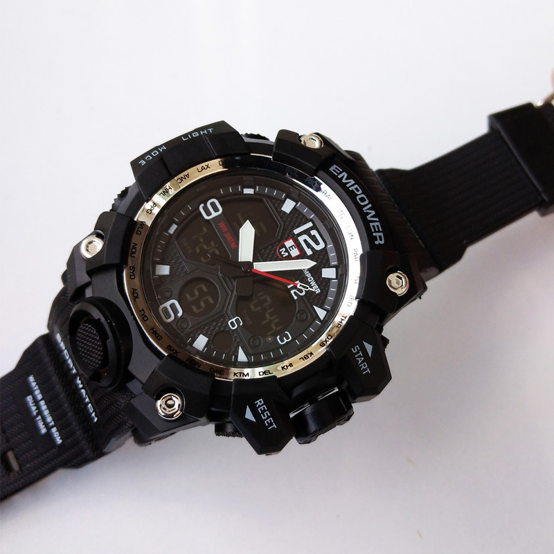 ساعت مچی عقربهای مردانه مدل دوزمانه دیجیتال و آنالوگ اسپرت ضدآب کد 147 ساعت مچی عقربهای مردانه مدل دوزمانه دیجیتال و آنالوگ اسپرت ضدآب کد 147