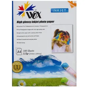 کاغذ عکس گلاسه وکس مدل W115-HG مخصوص پرینتر جوهر افشان