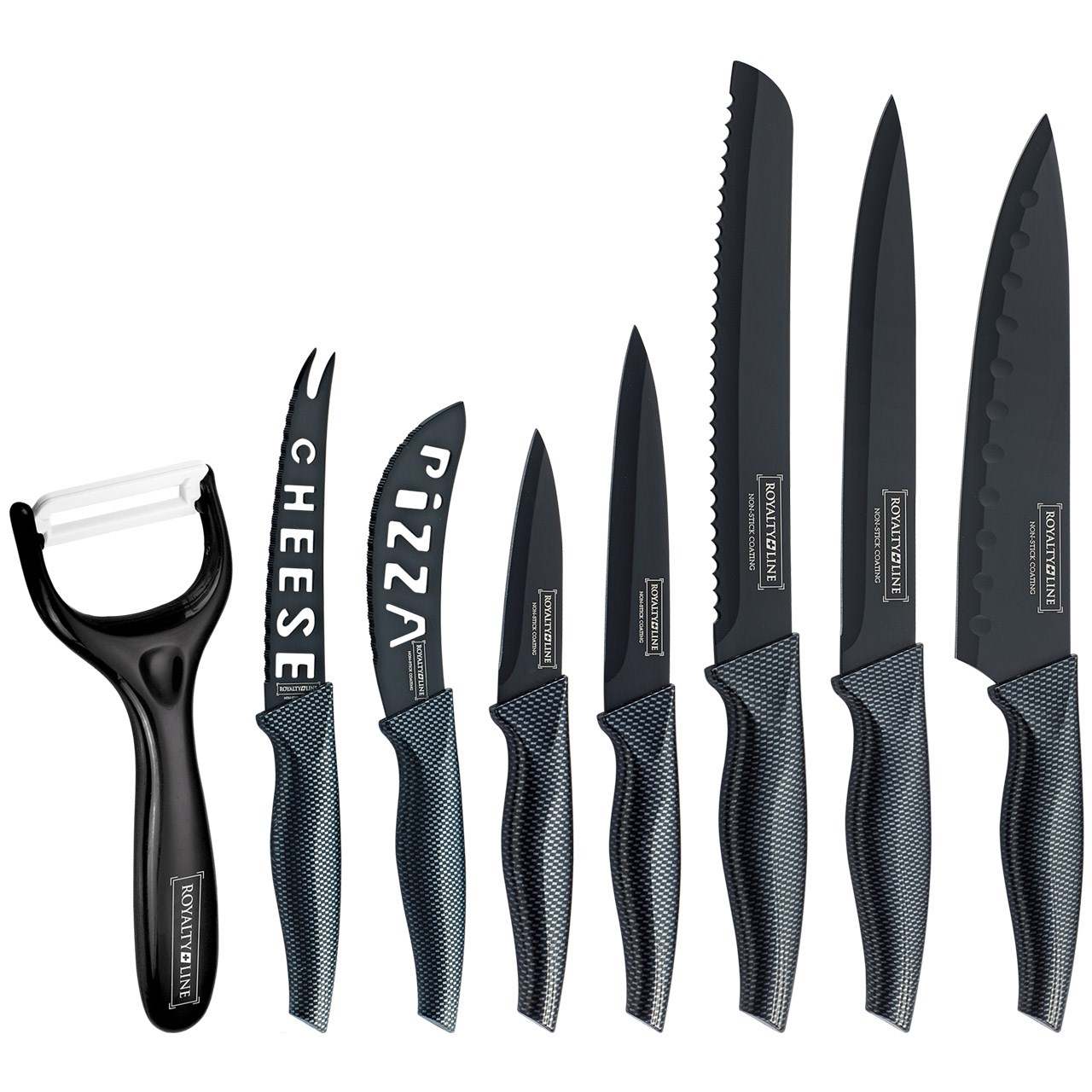 ست چاقوی آشپزخانه 8 پارچه رویالتی لاین مدل RL CB7