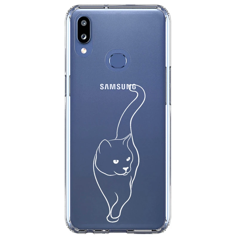 کاور مگافون طرح گربه مدل C60-W مناسب برای گوشی موبایل سامسونگ Galaxy A10 S
