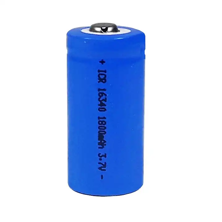 باتری لیتیوم یون قابل شارژ کد 16340 ظرفیت 1800 میلی آمپر ساعت بسته 2 عددی