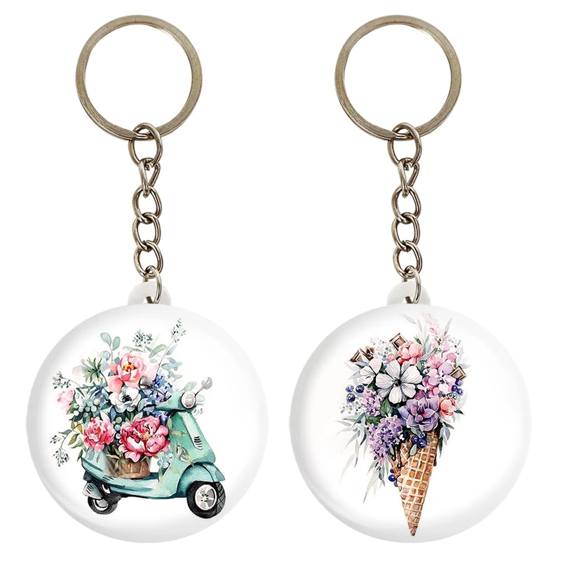 جاکلیدی خندالو مدل موتور گل فروش کد 52805297 مجموعه 2 عددی