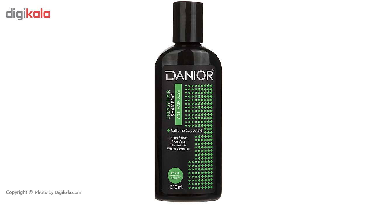 شامپو ضدریزش موی دانیور مدل Greasy Hair حجم 250 میلی لیتر
