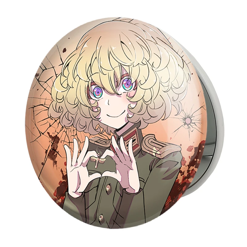 آینه جیبی خندالو طرح تانیا انیمه یوجو سنکی مدل تاشو کد 34715