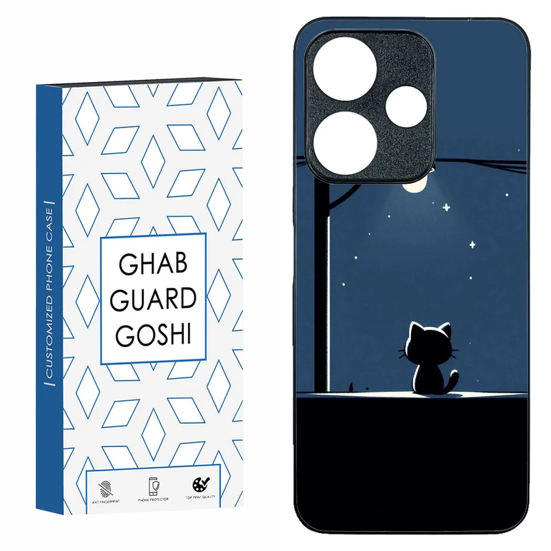 کاور قاب گارد گوشی طرح گربه کد TPU-189 مناسب برای گوشی موبایل شیائومی  REDMI 13  