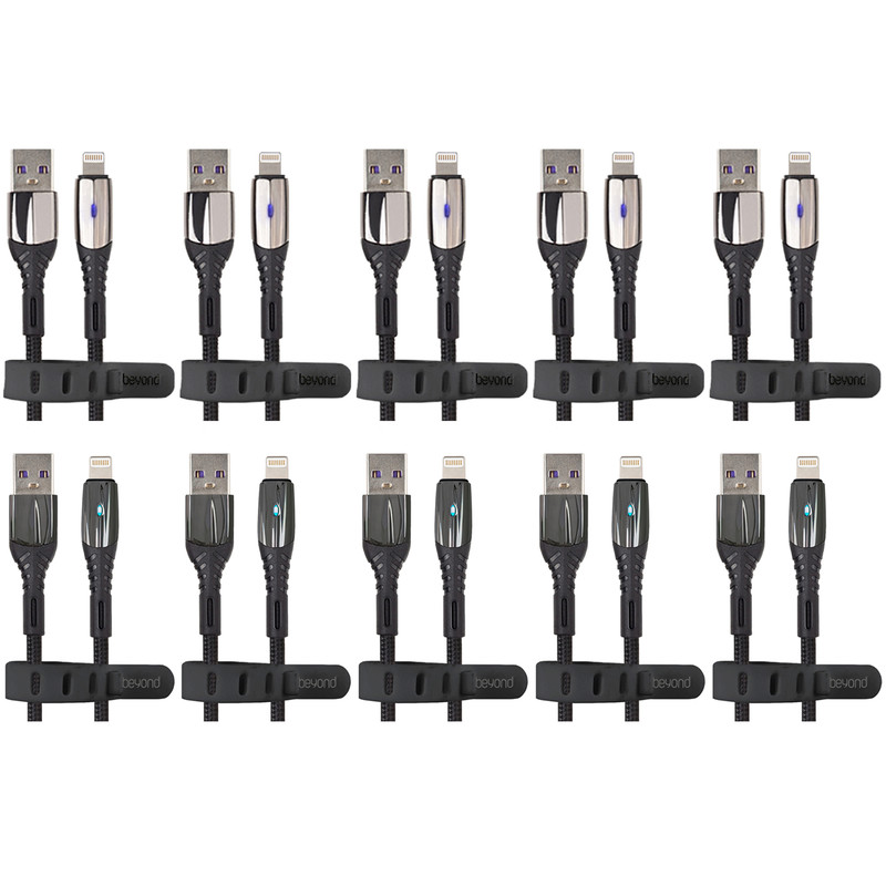  کابل تبدیل USB به لایتنینگ بیاند مدل BA-530 CHARGE DATA طول 1متر بسته ده عددی