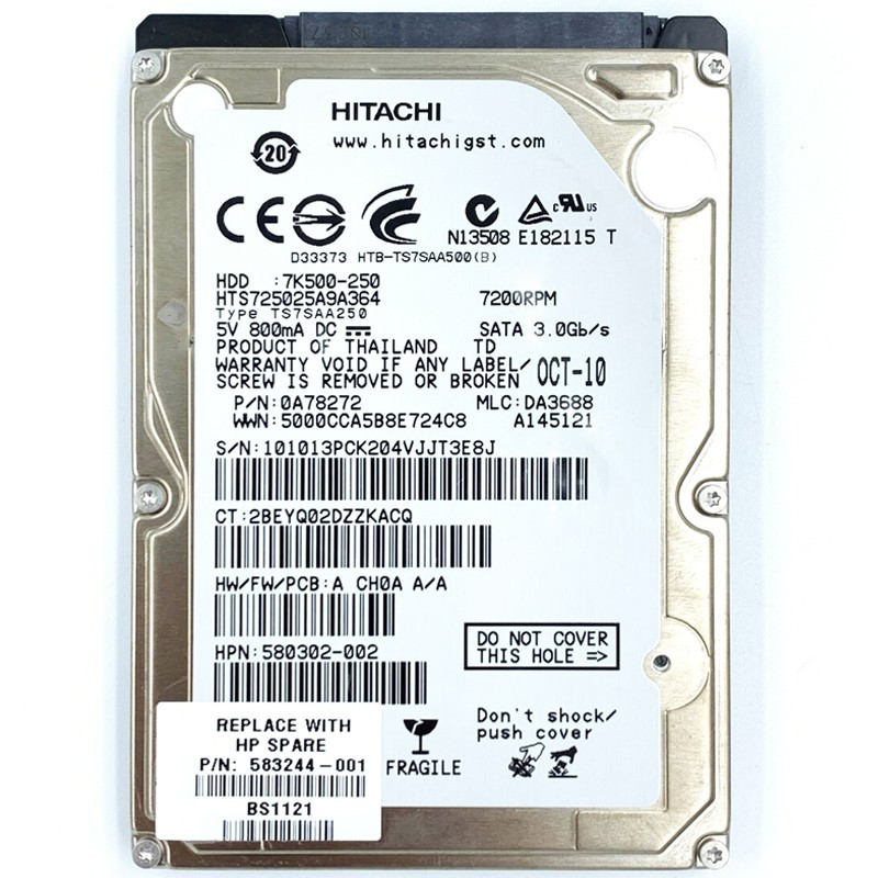 هارددیسک اینترنال هیتاچی مدل 5K500-250 ظرفیت 250 گیگابایت 1