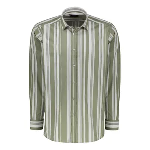 پیراهن آستین بلند یقه برگردان مردانه مدل A-59