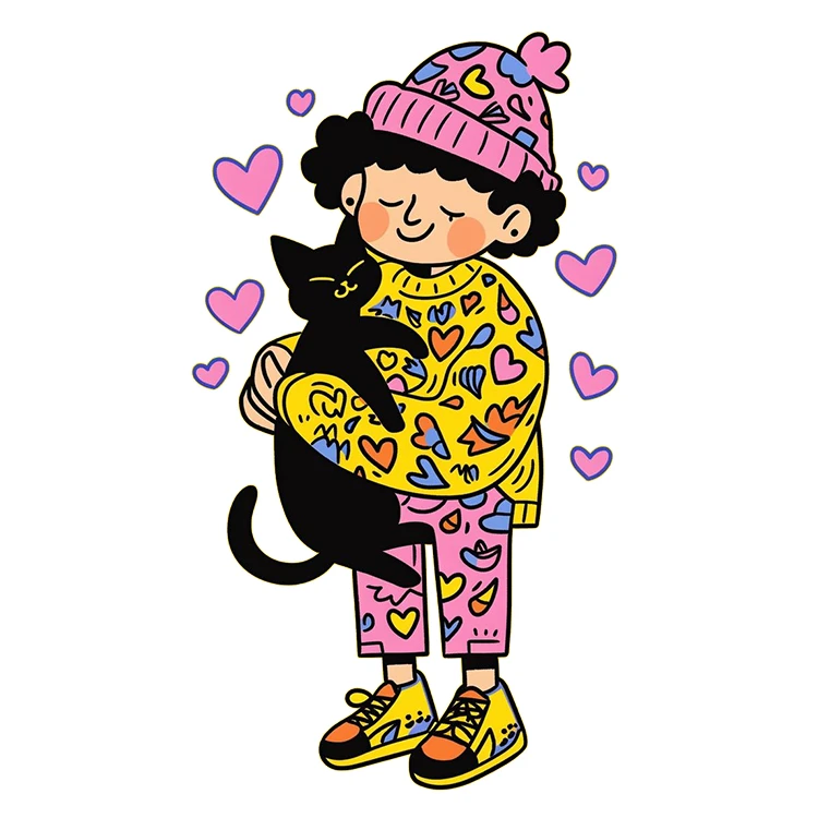 استیکر پارچه و لباس پاد آفرین مدل کارتونی کد S1893