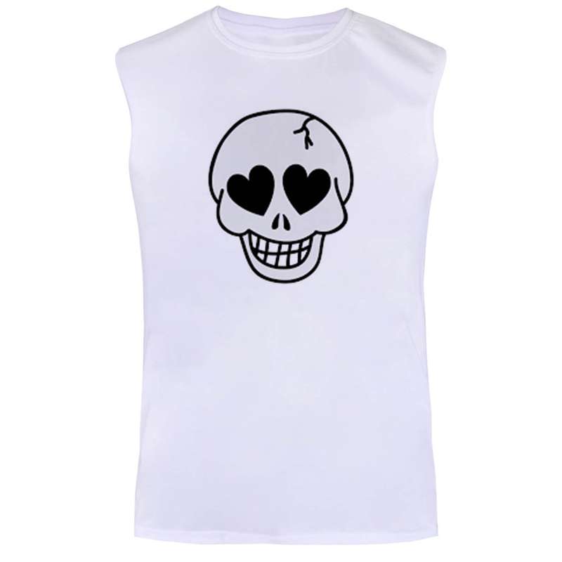 تاپ مردانه مدل skeleton کد BA24 رنگ سفید