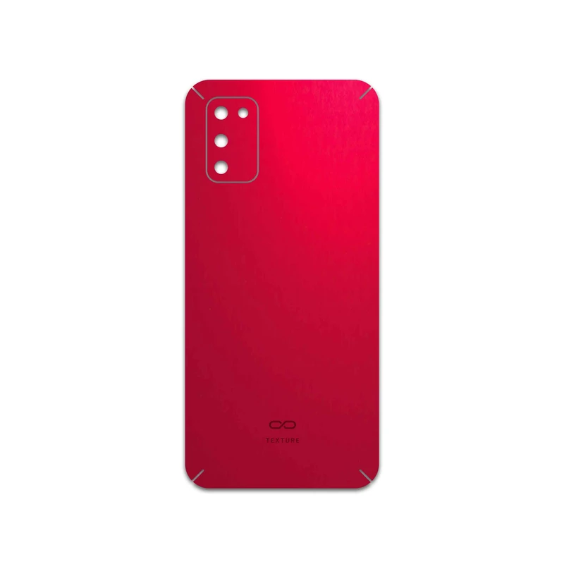 برچسب پوششی ماهوت مدل Matte-Warm-Red مناسب برای گوشی موبایل سامسونگ Galaxy M02s