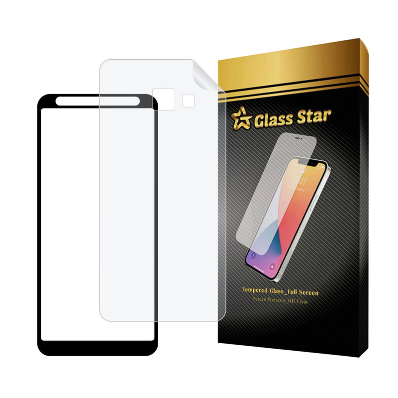 محافظ صفحه نمایش گلس استار مدل FUNABKGS مناسب برای گوشی موبایل سامسونگ Galaxy J4 Core به همراه محافظ پشت گوشی هیدروژل
