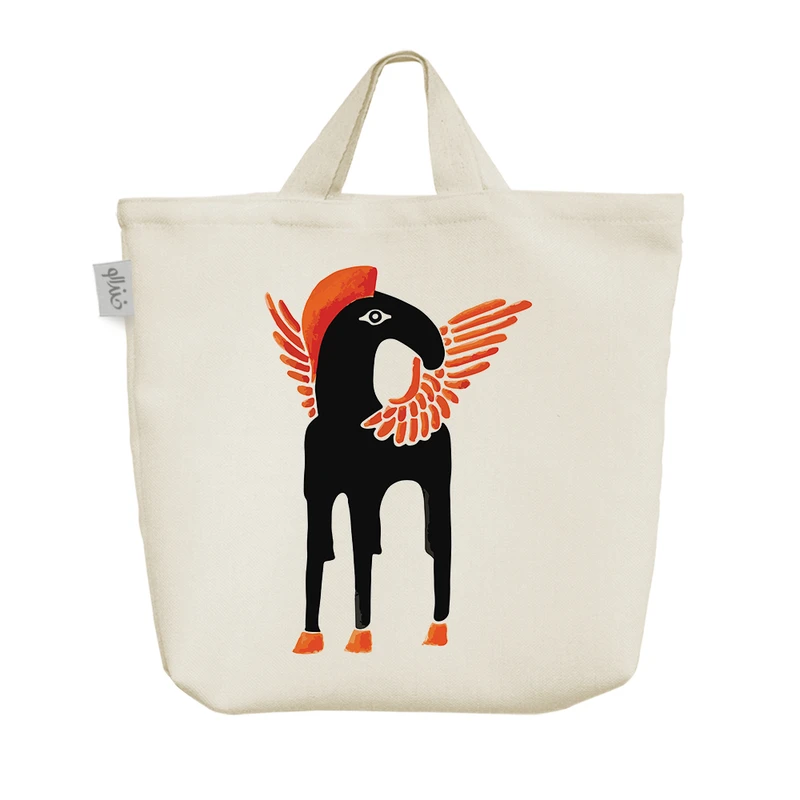 ساک خرید خندالو مدل نقش اسب کد 7490