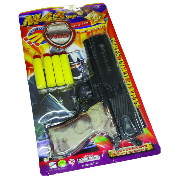 ست تفنگ بازی مدل افسر پلیس کد 6063 مجموعه 2 عددی