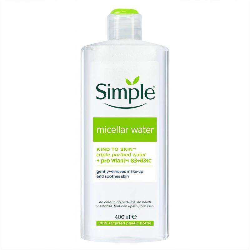 محلول پاک‌کننده آرایش صورت سمپل مدل Kind To Skin مناسب برای پوست انواع پوست حجم 400 میلی‌لیتر