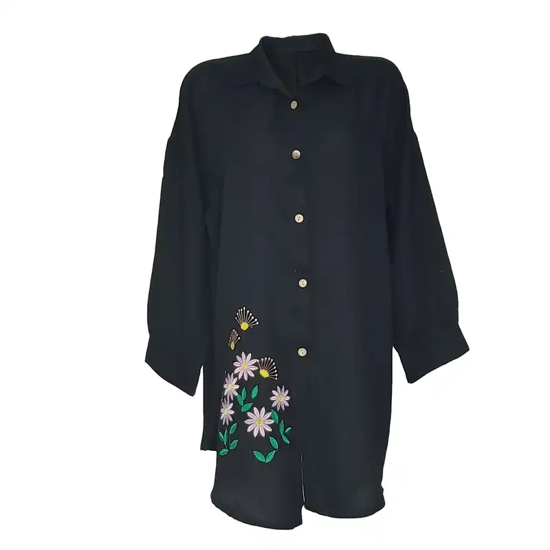 مانتو زنانه مدل گلدوزی کد 132