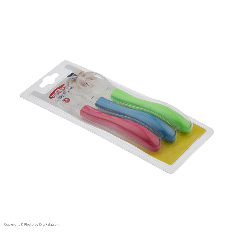 قاشق غذاخوری کودک بیبی لند مدل 286 بسته سه عددی