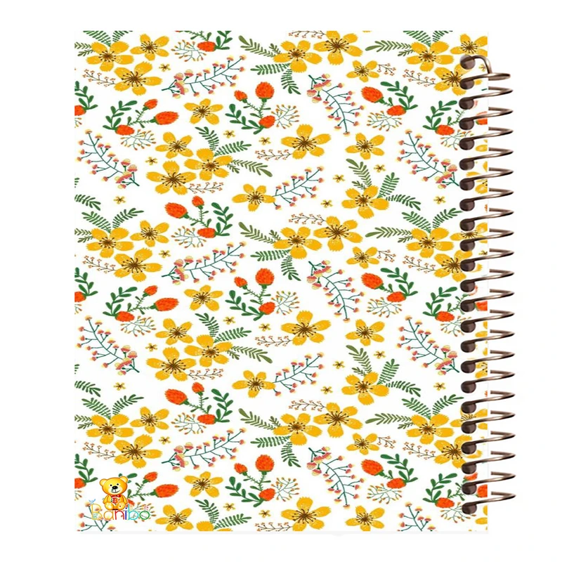 دفتر مشق 100 برگ بانیبو مدل گل کد 102