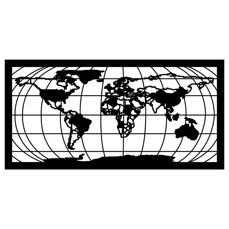 شابلون مدل نقشه جهان کد SP447-2