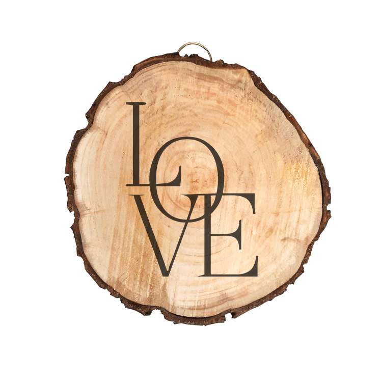 تابلو چوبی مدل  LOVE