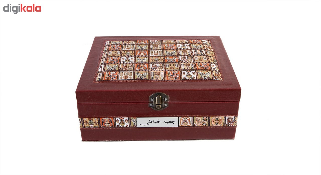 جعبه خیاطی چرمی طهرانی کد 191012