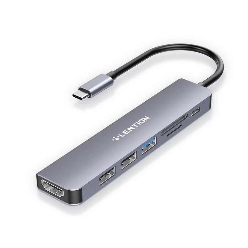 هاب 6 پورت USB-C لنشن مدل CE18-PHCR