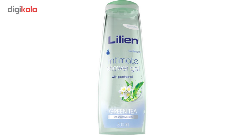 ژل بهداشتی بانوان لیلین مدل Green Tea حجم 300 میلی لیتر