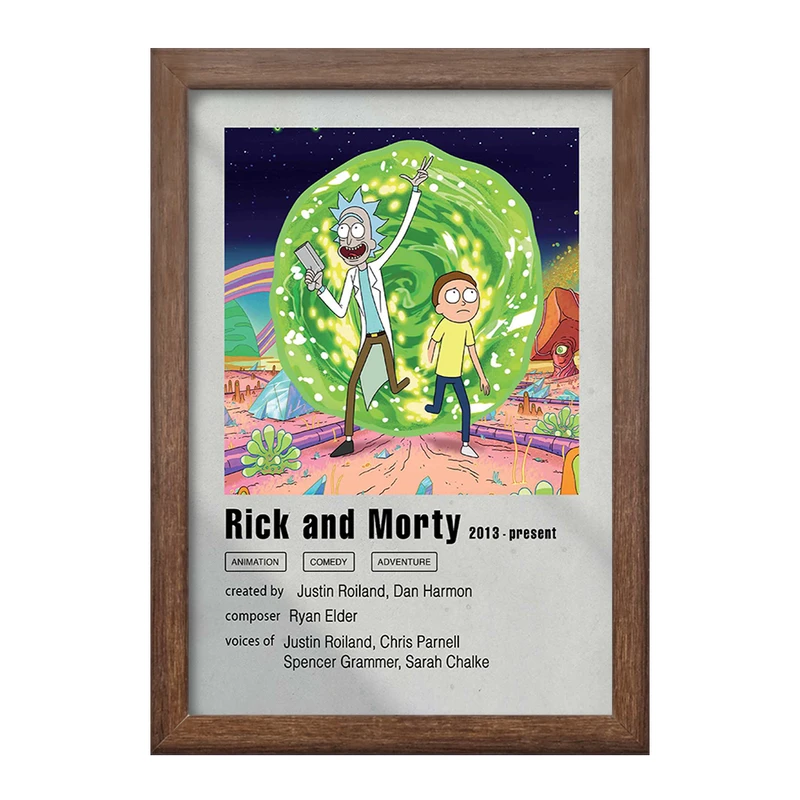 تابلو خندالو طرح ریک و مورتی (Rick and Morty) کد F11463