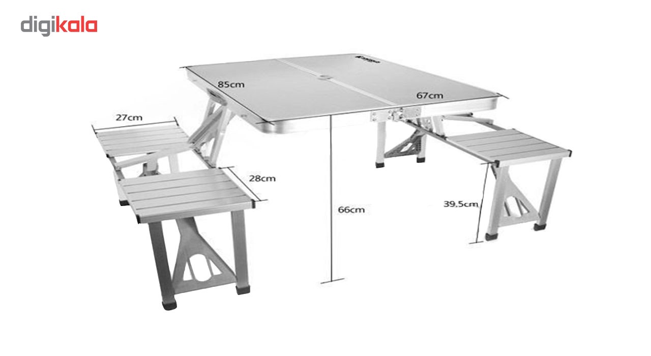 مجموعه میز و صندلی سفری 4 نفره مدل 001