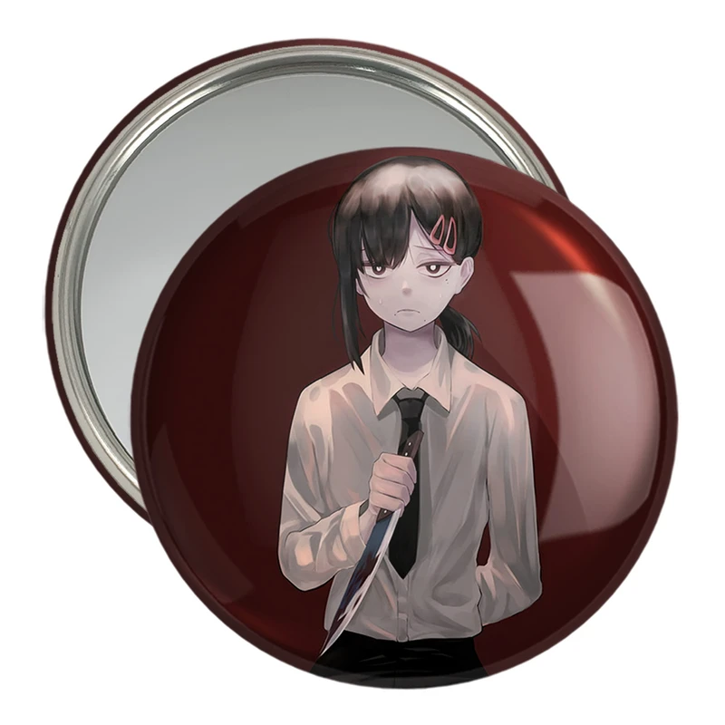 آینه جیبی خندالو مدل ریزه انیمه مرد اره ای Chainsaw Man  کد 17891