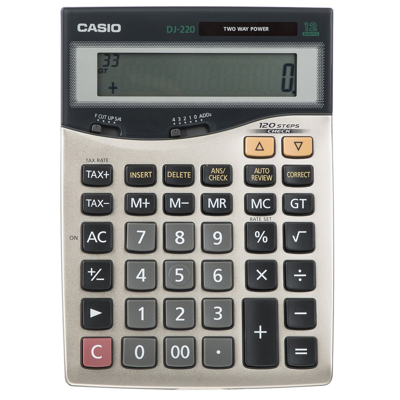 ماشین حساب کاسیو مدل DJ-220