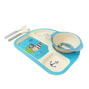 ست 5 تکه ظرف غذای کودک طرح خرش کوچولو کد 85