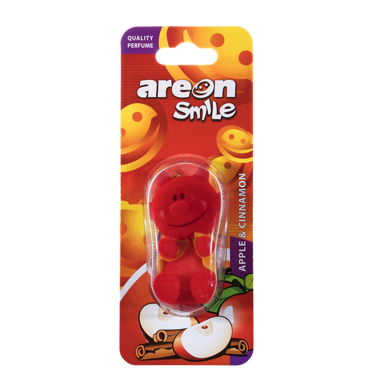 خوشبو کننده ماشین آرئون مدل Smile Apple Cinnamon