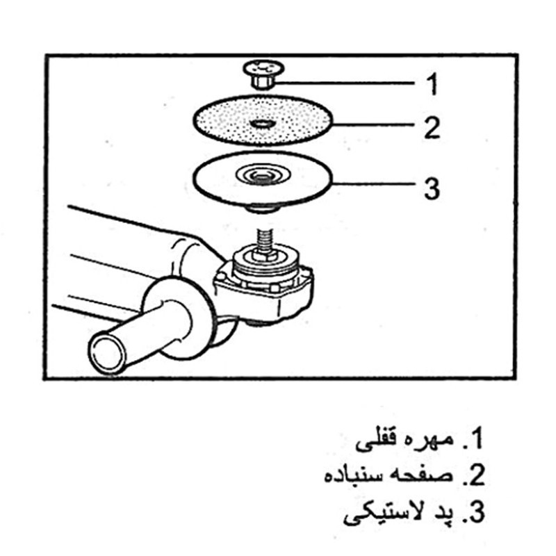 نگهدارنده صفحه سنباده مدل M8500 قطر 170میلی متر