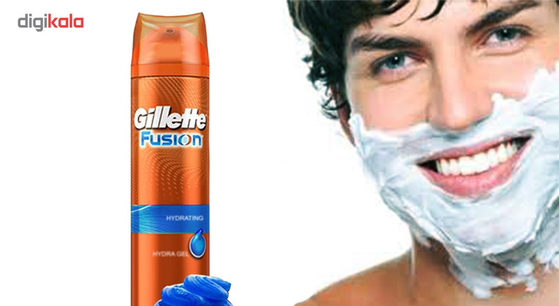 ژل اصلاح مردانه ژیلت سری Fusion مدل Hydrating حجم 200 میلی لیتر ژل اصلاح مردانه ژیلت سری Fusion مدل Hydrating حجم 200 میلی لیتر