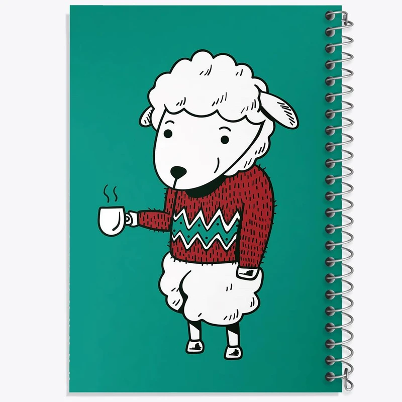 دفتر نقاشی 50 برگ خندالو مدل گوسفند بامزه کد 29356