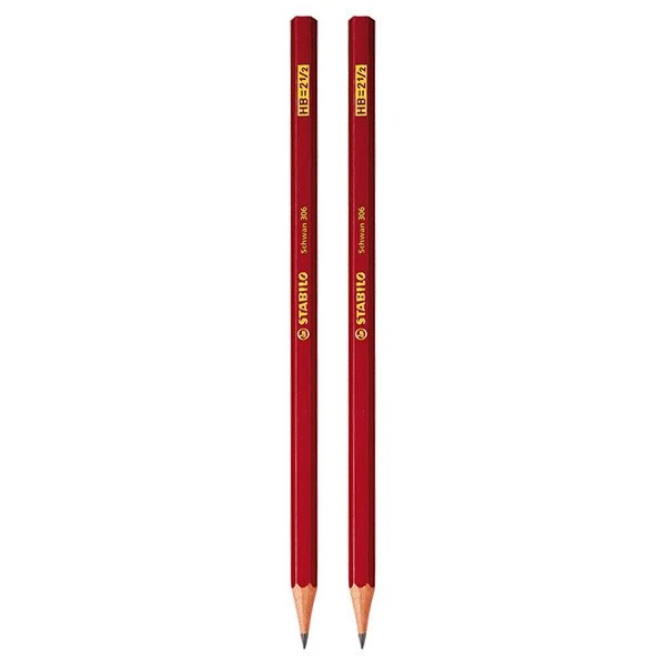 مداد مشکی استابیلو شوان 306 HB - بسته 2 عددی