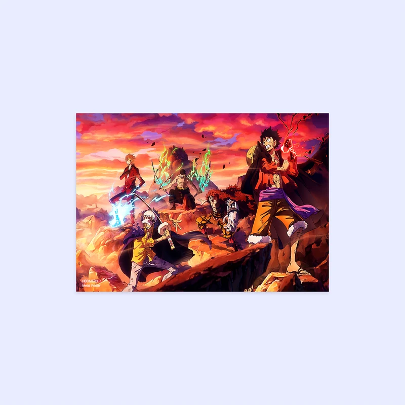 پوستر هومرو مدل فلزی طرح انیمه وان پیس کد PS1354