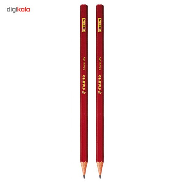 مداد مشکی استابیلو شوان 306 HB - بسته 2 عددی