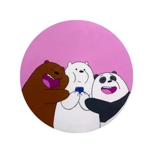 بشقاب دیوارکوب سفالی طرح خرس های کله فندقی کد D476