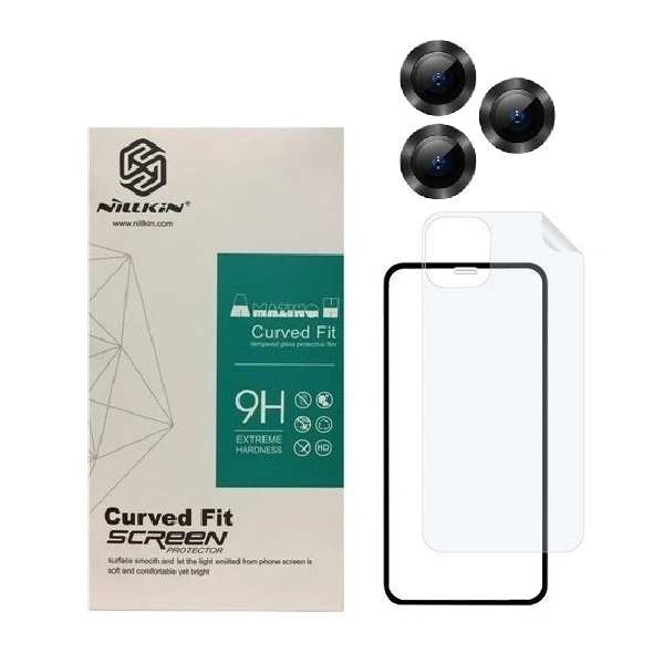 محافظ صفحه نمایش  مدل 2FN مناسب برای گوشی موبایل اپل iPhone 13 pro  به همراه محافظ پشت گوشی و محافظ لنز دوربین