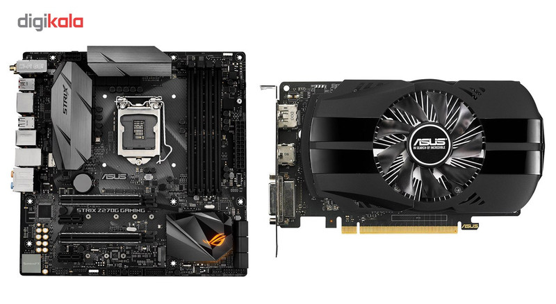 مادربرد ایسوس مدل STRIX Z270G GAMING به همراه کارت گرافیک ایسوس مدل PH-GTX1050-2G