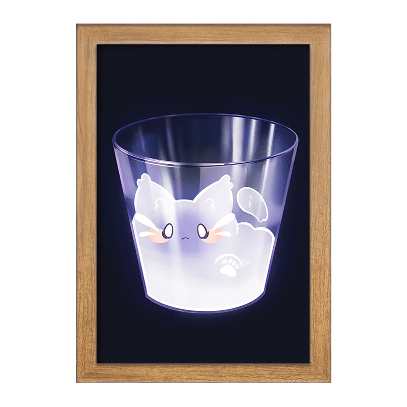 تابلو خندالو مدل گربه حیوانات بامزه  کد 21046