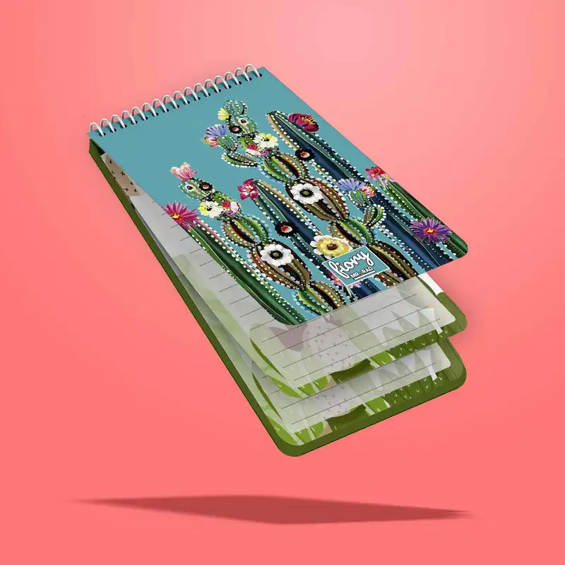 دفترچه یادداشت مستر راد طرح کاکتوس مدل Cheekbox کد fiory 1816 vip