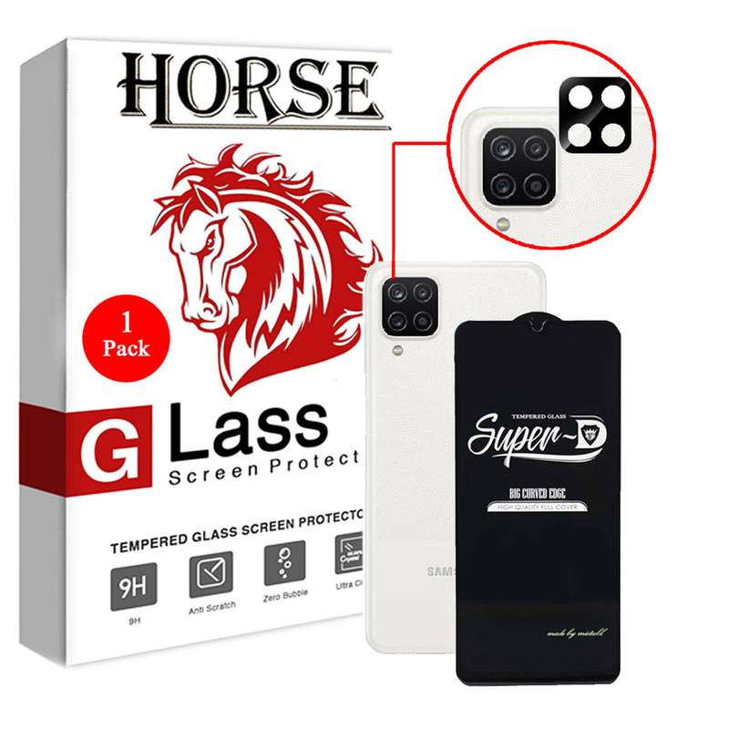 محافظ لنز دوربین هورس مدل 2SFA مناسب برای گوشی موبایل سامسونگ Galaxy A22 4G به همراه محافظ صفحه نمایش