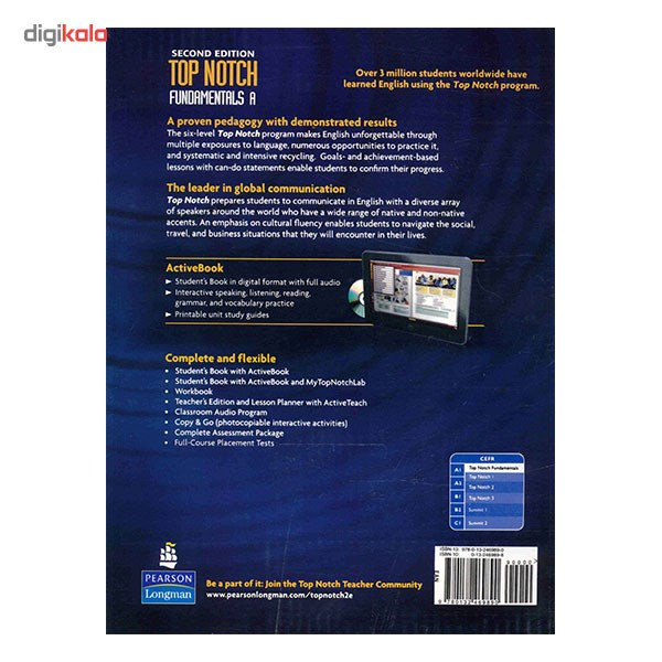 کتاب زبان Top Notch With Active Book Fundamentals A Second Edition کتاب زبان Top Notch With Active Book Fundamentals A Second Edition